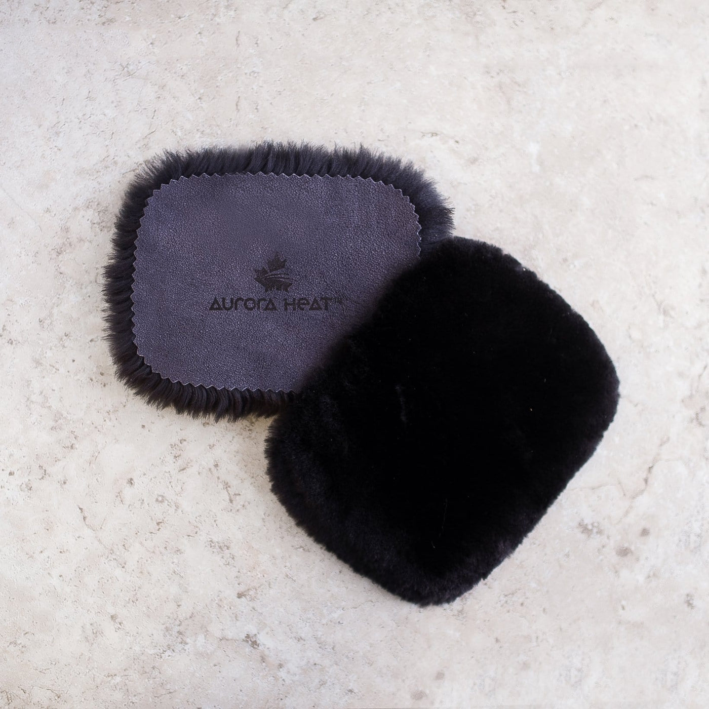 Natural and Reusable Black Fur Canadian Hand Warmers