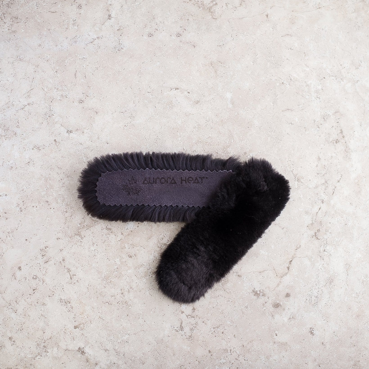 Natural Reusable Fur Black Canadian Thumb Warmers