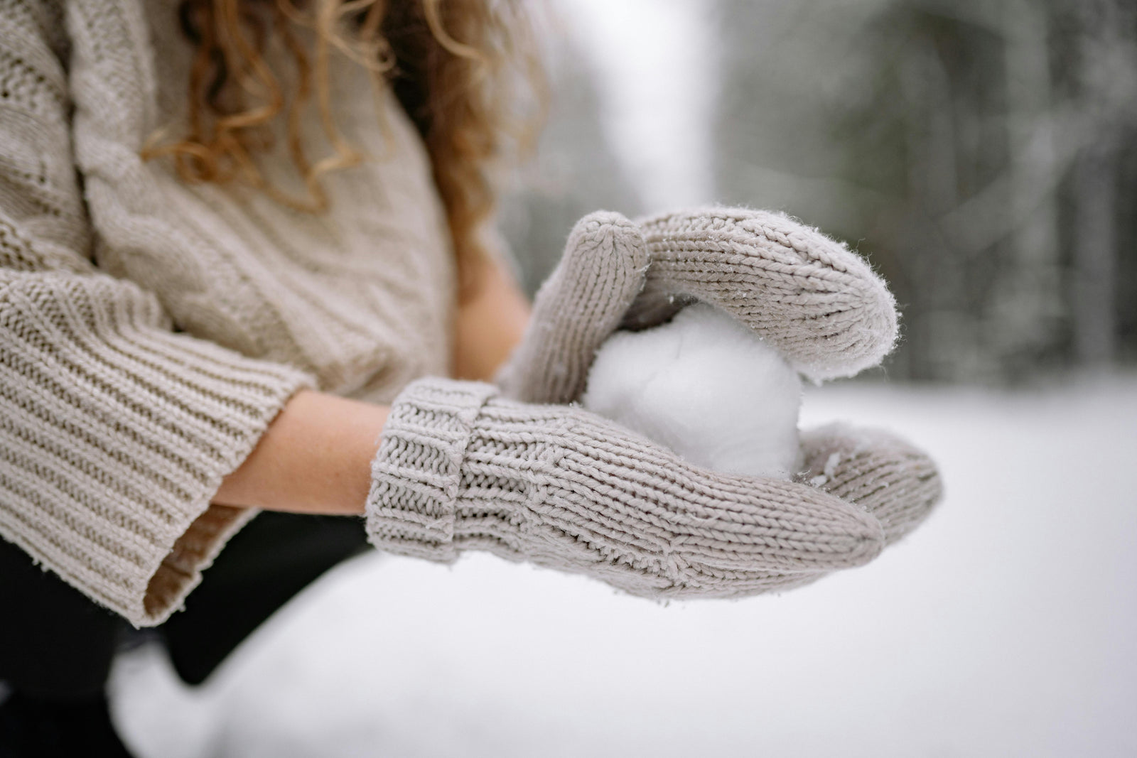 Aurora Heat Reusable Hand Warmers inside mittens in winter