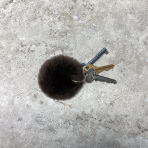 Fur keychain sensory toy