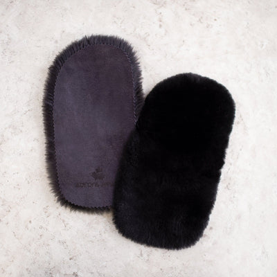 Natural Reusable Black Canadian Fur Foot Warmers