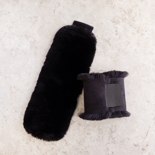 Soft reusable ankle warmers for winter